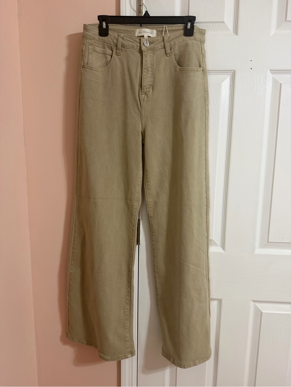 Risen High-Rise Wide Leg Women’s Jeans in Khaki